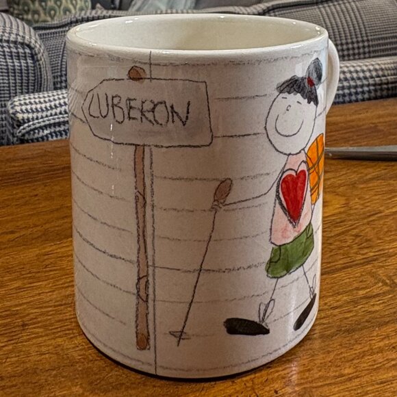 BOGO French Handmade Marchand de Couleurs Mug: "Luberon: The Hiker" - Picture 4 of 8